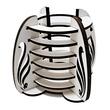 Suport birou HDF, mic, # 6x10 cm, alb, DW23006