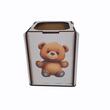 Suport birou HDF printat - Animalute - Ursulet,  9x9x10 cm,  DW23013