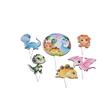 Topper HDF printat - Dinozauri, 9-17 cm, 6/set, DW24010