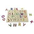 Puzzle HDF printat - Litere, 30X20 cm, 26 piese, DW25010
