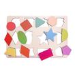 Puzzle HDF printat - Forme geometrice, 30X20 cm, 12 piese, DW25012