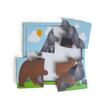 Puzzle HDF printat - Animale salbatice - Urs, 10X10 cm, 4 piese, DW25013