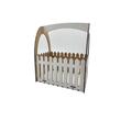 Cutie HDF - Cosulet gard cu maner, alb, 22,5x15x26 cm, DW26006