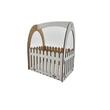 Cutie HDF - Cosulet gard cu maner, alb, 22,5x15x26 cm, DW26006