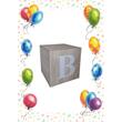 Decoratiune HDF- Set cuburi cu literere "BABY", 4 buc 30x30 cm, natur, DW27122