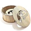 Pachet Paste - cutii HDF rotunde, natur, - 3 produse, PPCR-3