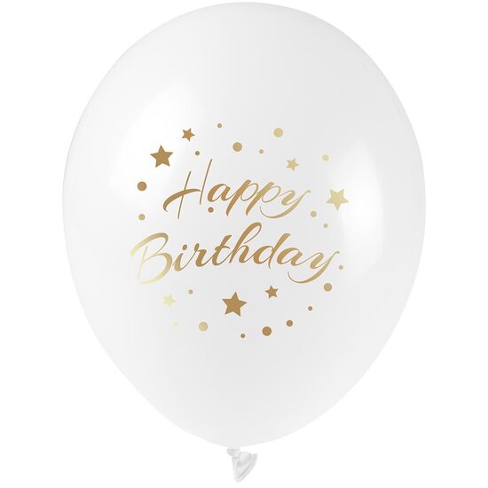 BALOANE CU PRINT HAPPY BIRTHDAY 5/SET 222877