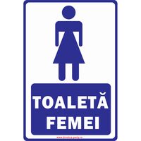 SEMN INDICATOR, AUTOCOLANT PRINTAT - TOALETA FEMEI, 30x20 cm DW22005