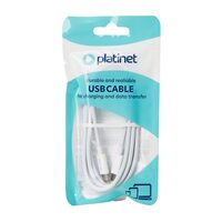 CABLU USB-C TO USB-C PLATINET  100W 5A 1.5M ALB  PSCCC1100TW