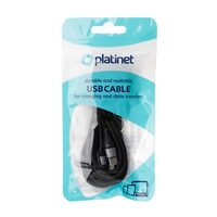 CABLU USB-C TO USB-C PLATINET  42W 2.1A 2M NEGRU PSCCC220B