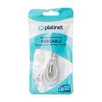 CABLU USB-A TO USB-C PLATINET 60W 3A 1M LED ALB PSCC1L