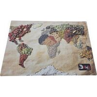 PROTECTIE BIROU 60x40 cm, PIELE PU, PRINT HARTA CONDIMENTE, DW23004