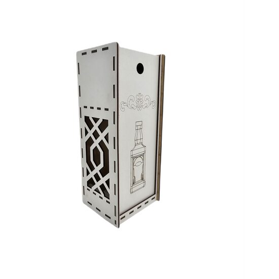Cutie HDF -  Whisky, alb, 12x11x30 cm, DW26004
