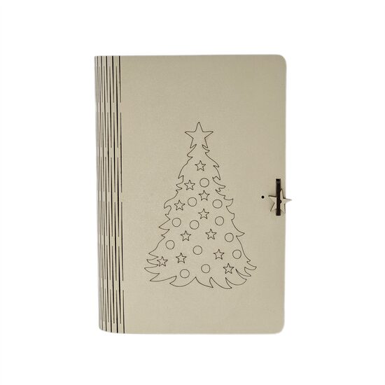 Cutie HDF - Carte + set mare 30 ornamente, crem, 20x13,5x5 cm, DW27004