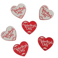 Topper HDF printat - INIMIOARA "Valentine's Day", 6 cm, MIXT, 6/set, DW24036