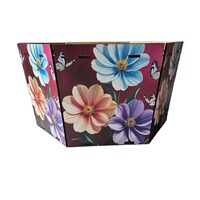 Cutie HDF printat - Cosulet hexagon, 25x25 x15 cm, mov, DW26034