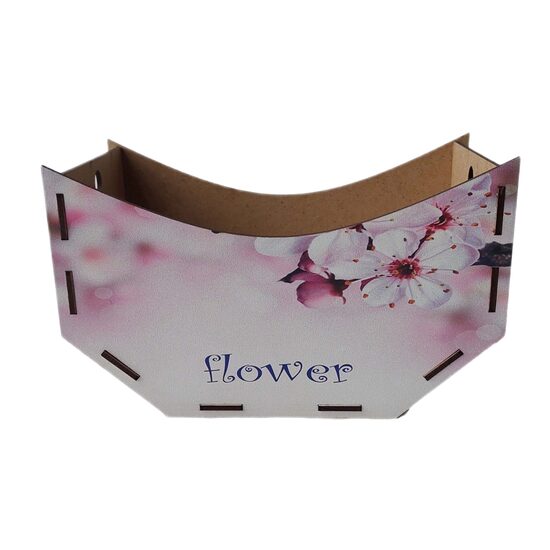 Cutie HDF printat - Cosulet flower, 20x11x11,5 cm, DW26032