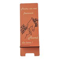Placheta birou HDF printat - "Ziua Femeii", 7.5x21 cm, portocaliu, DW28007