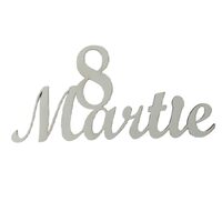Topper HDF - "8 Martie", 13X8 cm, alb, DW24043