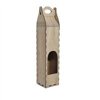 Cutie HDF - Vin cu maner si decupaj semirotund, natur, 8,5x8,5x41 cm, DW26029
