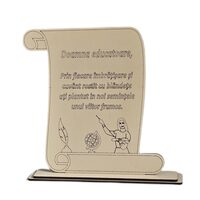 Placheta HDF - Papirus "Doamna educatoare" 16.5x3x17 cm, crem, DW28025