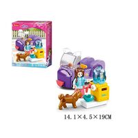 SET BLOCURI DE CONSTRUIT- SB, PRINTESE, 91 PIESE, G178909