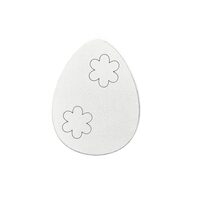 Decoratiune Paste HDF- Ou mic, 10 cm, alb, 3/set, DW27073