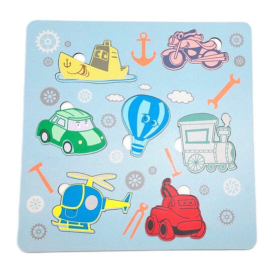 Puzzle HDF printat - MASINUTE, 30X30 cm, 7 piese, DW25005