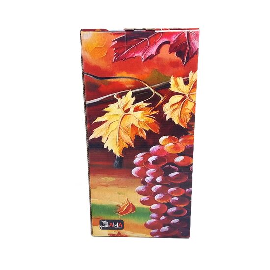 Cutie carton printat - 2 sticle Vin, capac cu blocare, 16,5x32x8 cm, DW21052