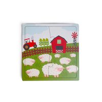 Puzzle HDF printat - Animale domestice - Oaie, 10X10 cm, 4 piese, DW25022