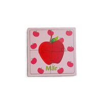 Puzzle HDF printat - Fructe - Mar, 10X10 cm, 4 piese, DW25027