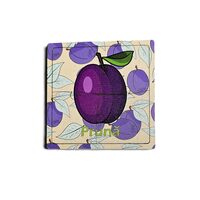 Puzzle HDF printat - Fructe - Pruna, 10X10 cm, 4 piese, DW25029