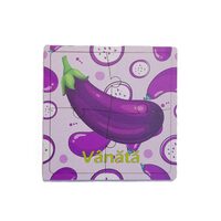 Puzzle HDF printat - Legume - Vanata, 10X10 cm, 4 piese, DW25041