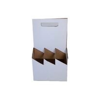 Cutie carton - SIX PACK 0,33 ml, 18.5x12.6x32.6 cm, alb lucios, DW21058