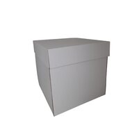 Cutie carton cu capac, 30x30x30 cm, alb lucios, DW21055