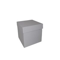 Cutie carton cu capac, 20x20x25 cm, alb lucios, DW21057