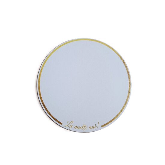Disc HDF printat - "La multi ani!" 20 cm, alb, DW27140