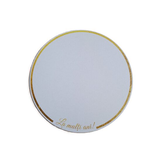 Disc HDF printat - "La multi ani!" 26 cm, alb, DW27143
