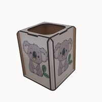 Suport birou HDF printat - Animalute - Koala, 9x9x10 cm,  DW23012
