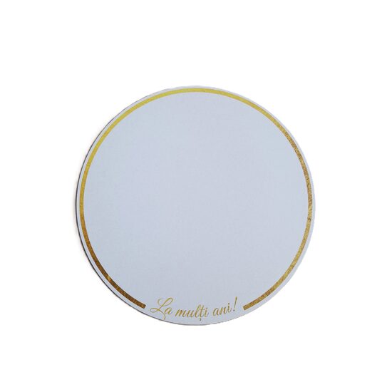 Disc HDF printat - "La multi ani!" 22 cm, alb, DW27141