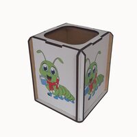 Suport birou HDF printat - Animalute - Omida, 9x9x10 cm,  DW23011