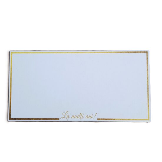 Planseta HDF printat - "La multi ani!" 15x40 cm, alb, DW27151