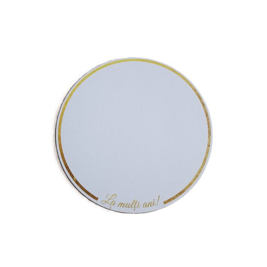 Disc HDF printat - "La multi ani!" 18 cm, alb, DW27139