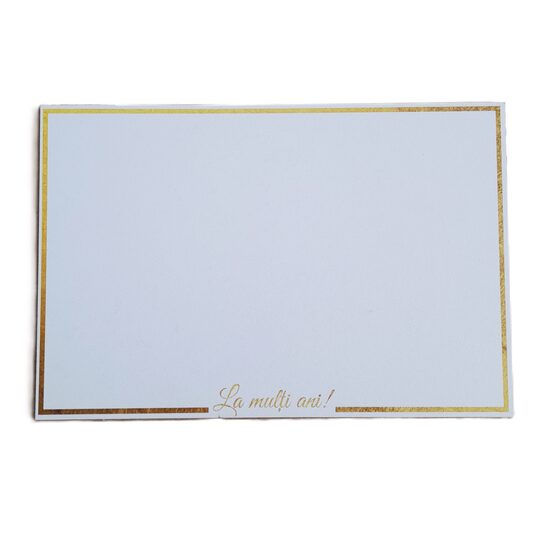 Planseta HDF printat - "La multi ani!" 20x30 cm, alb, DW27152