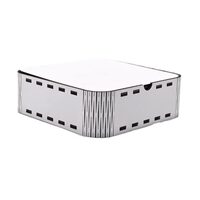 Cutie HDF - C1, patrata, 10x10x5 cm, alb,  DW26015