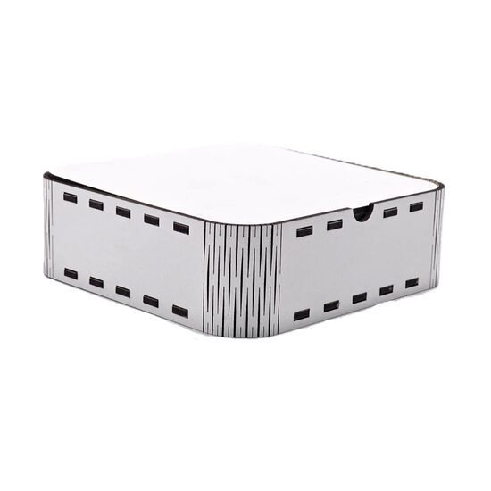 Cutie HDF - C1, patrata, 10x10x5 cm, alb,  DW26015