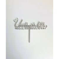 Topper PLEXI - "Vreti sa fiti nasii nostri?" 14x10 cm, argintiu, DW24148