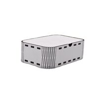 Cutie HDF - C6, dreptunghiulara, 15x10x10 cm, alb,  DW26020