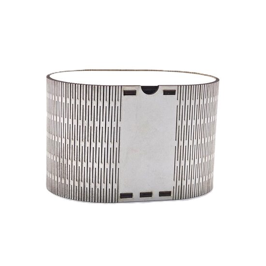 Cutie HDF - C8, ovala, 15x10x10 cm, alb,  DW26022