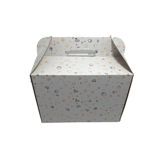 Cutie carton printat - BT4, 30x25x35 cm, C03 E, alb lucios - PERSONALIZATA, DW21084